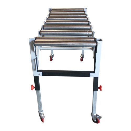 Oasis Machinery T1732 Adjustable Expandable Gravity Wheel Conveyor Flexible Table
