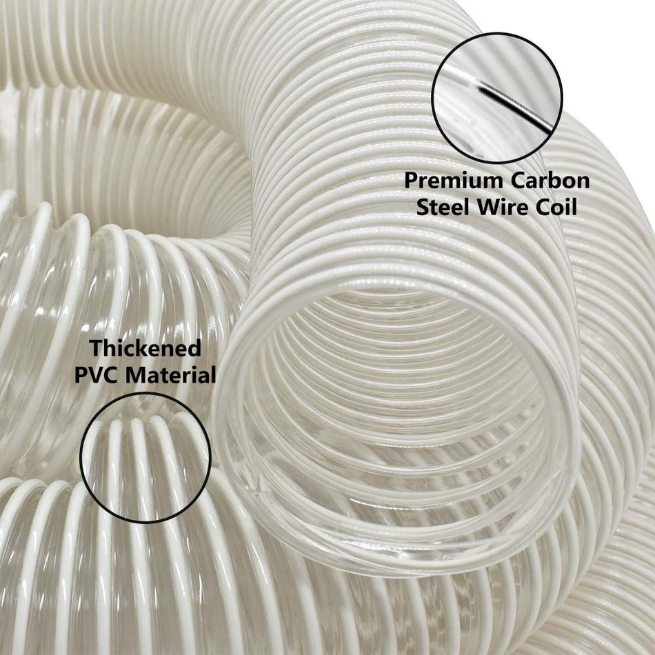 2-1/2" x 10' Clear Flex Hose - Boxed