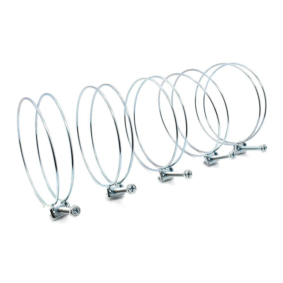 4 Inch Wire Hose Clamp - 5pk