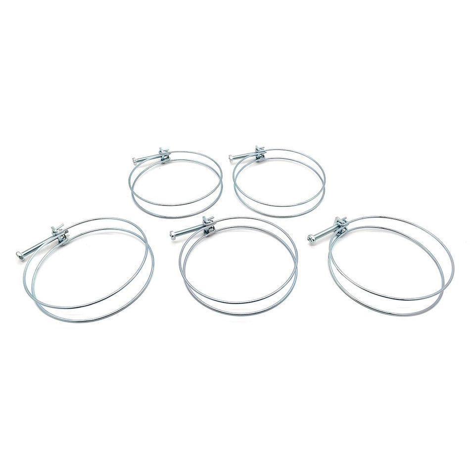 4 Inch Wire Hose Clamp - 5pk