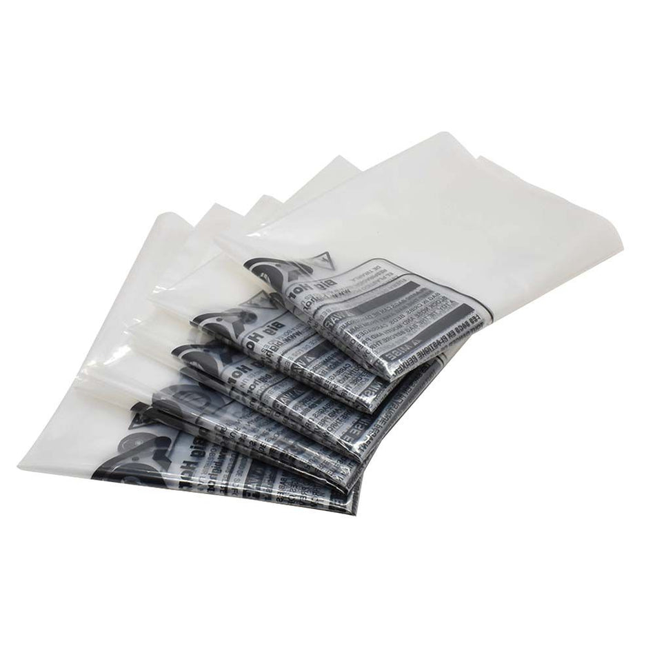 Big Horn 14" Diameter Clear Plastic Dust Collection Bag 22" x 32" 5-pk