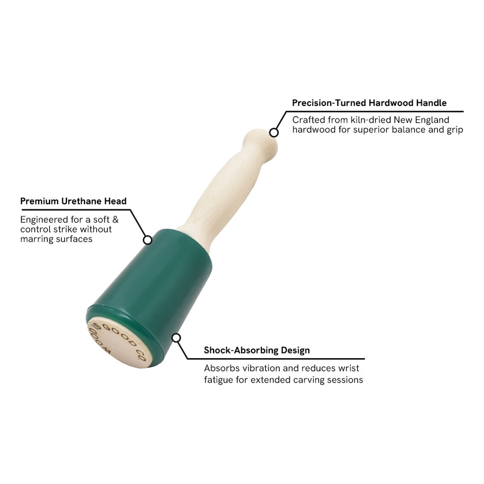 Wood Is Good 12 oz. Urethane Woodworking Mallet