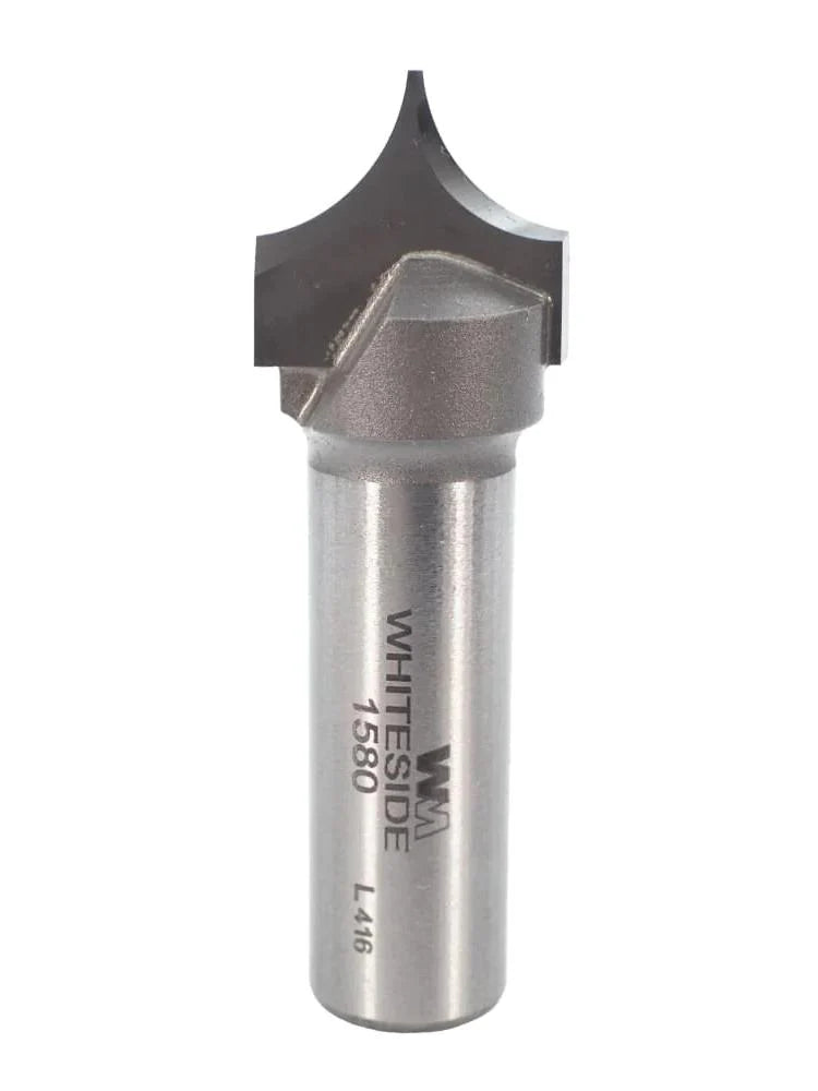 Whiteside  1580 Point Cutting Roundover Bit 1/2"SH, 3/8"R, 3/4"CD, 5/8CL