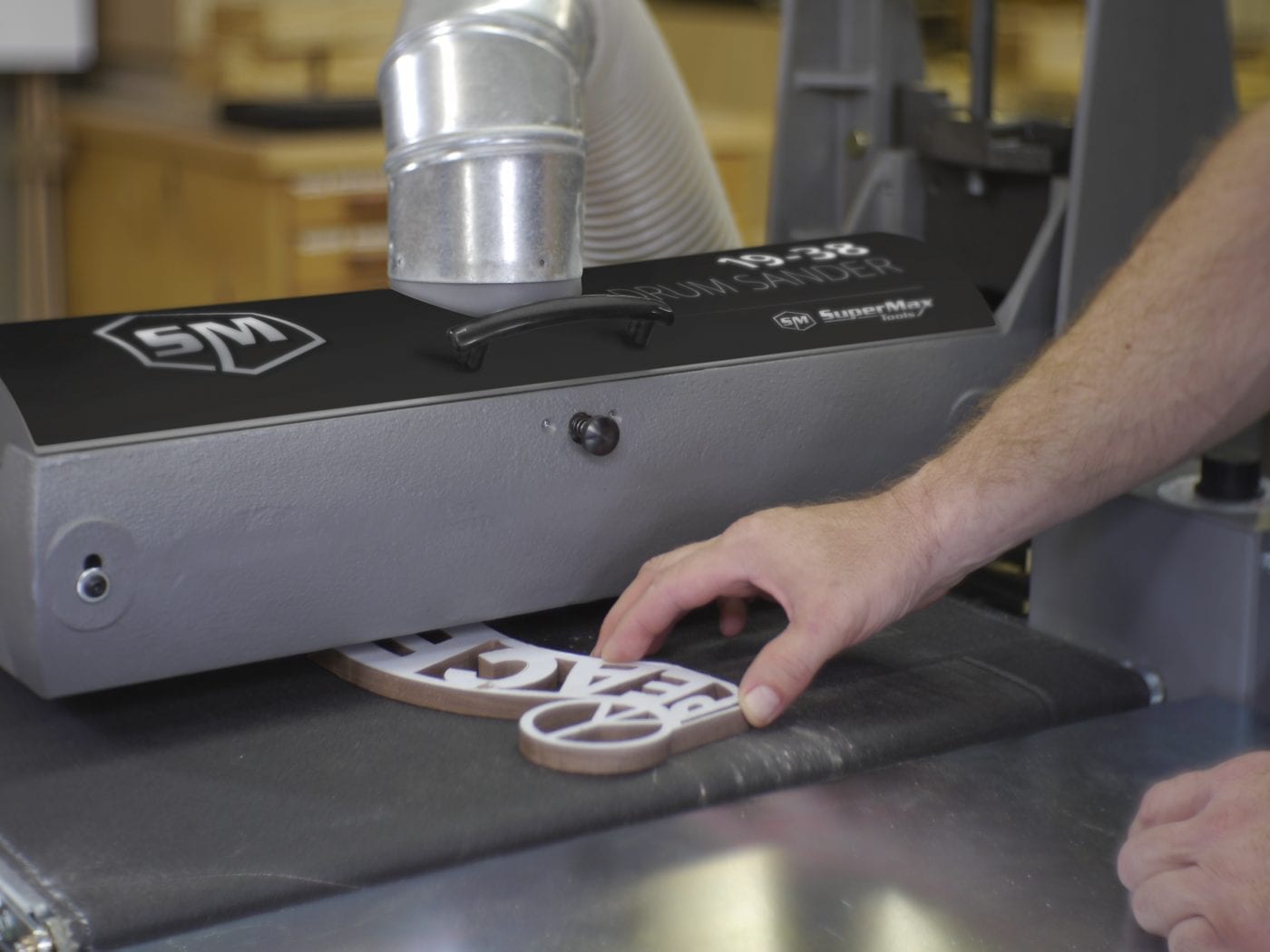 SuperMax by Laguna 19-38 DRUM SANDER WITH OPEN STAND – Eagle Tools