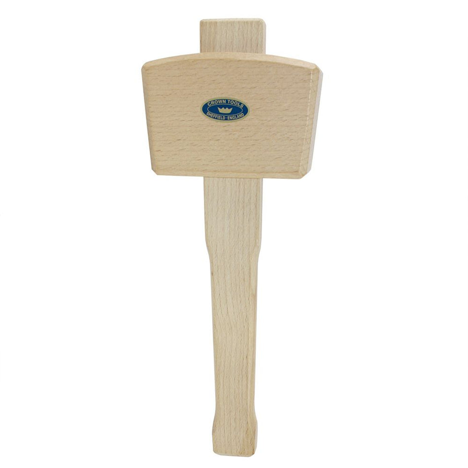 Crown Tools 106 20 oz 4-1/2 Inch Woodcarvers Mallet - Beechwood