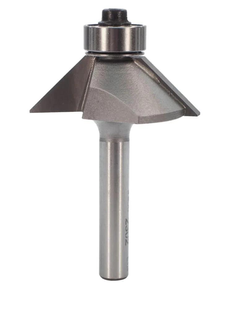 Whiteside 2302 45° Chamfer Bit 1/4"SH, 45°, 5/8"CL