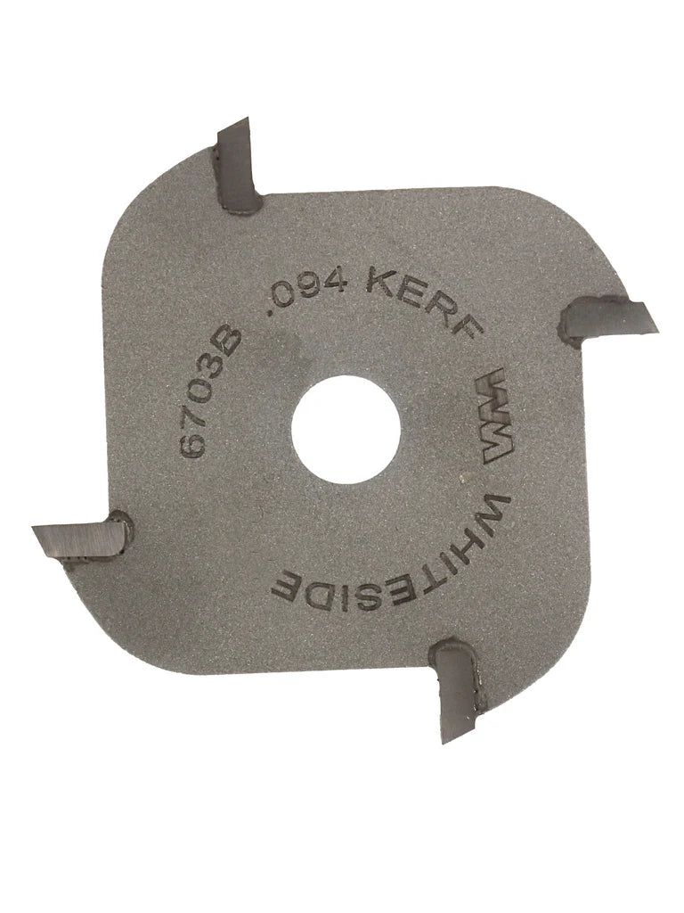 Whiteside 6703B Slotting Cutter 5/16"B, 0.094"CL, 4-Wing