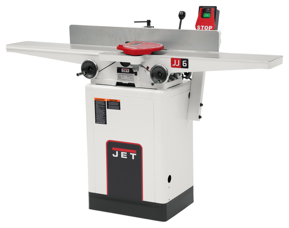 JET JJ-6HH 6" Helical Head Jointer, 2HP 1PH 115/230V