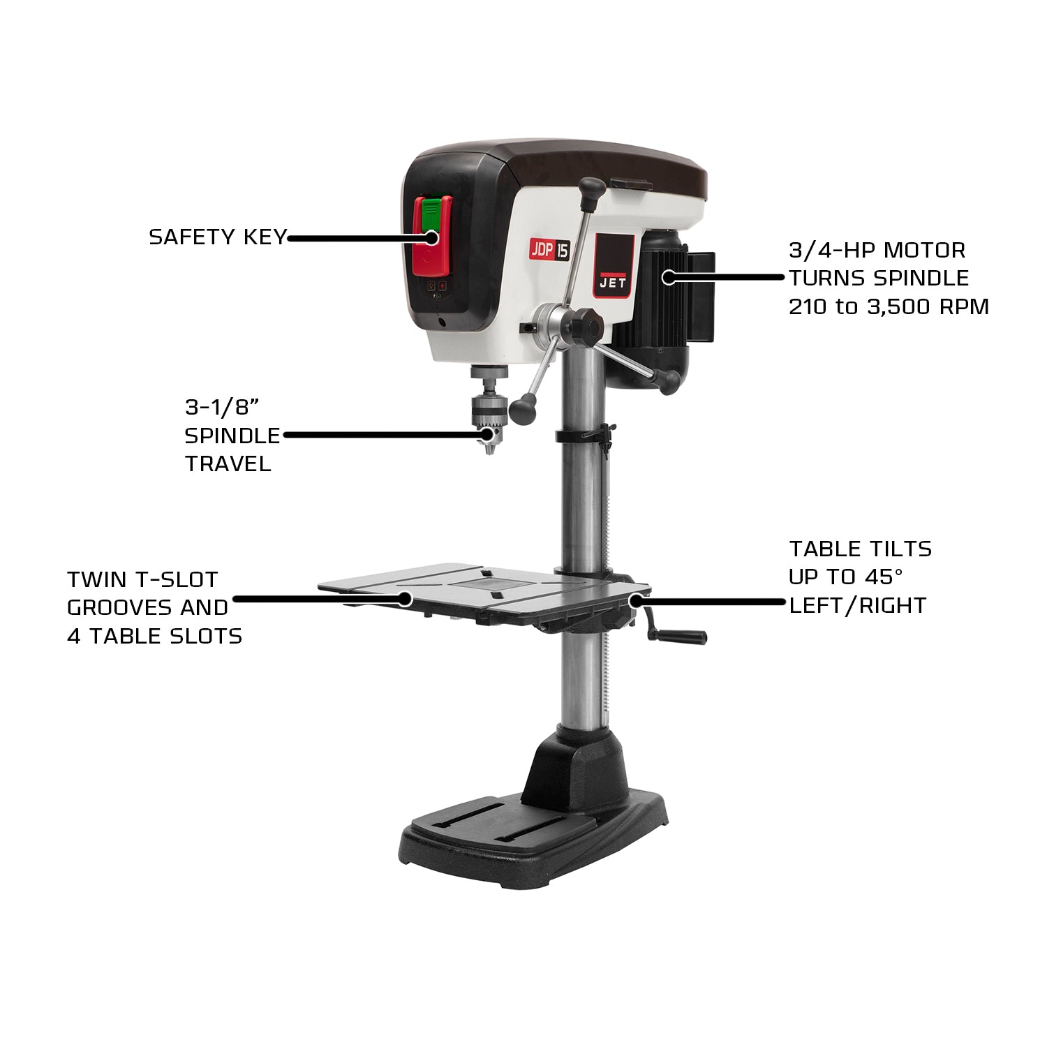 Jet benchtop best sale drill press