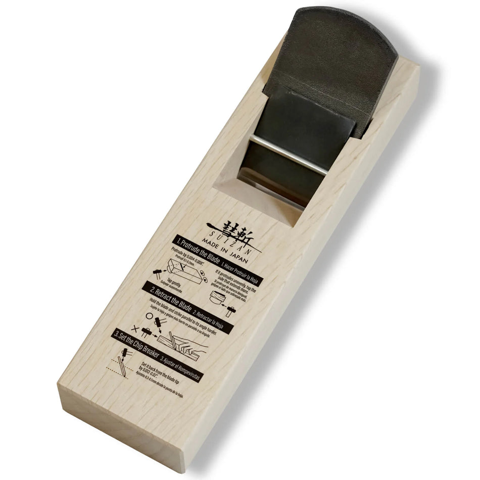 Suizan SK-003 Kanna Japanese Wood Planer 2.4 Inch (60mm) Double Blade