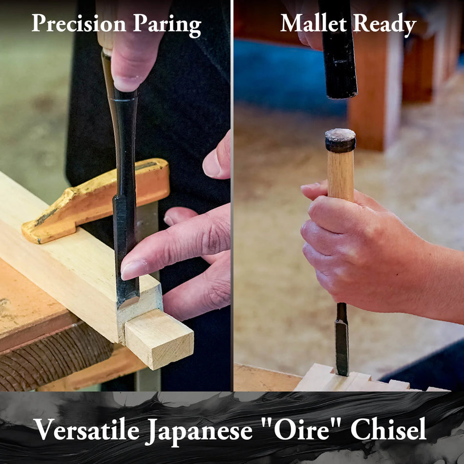 Suizan WC-004 Japanese Wood Chisel 1/2 Inch (12mm) Professional Wood Chisels for Woodworking Oire Nomi