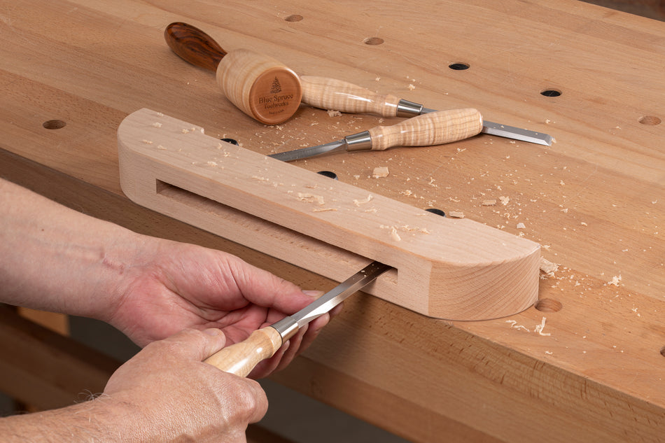 Blue Spruce Bence Chisels - Bolivian Rosewood Handle