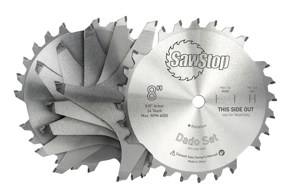 SawStop 8” Premium Dado Set