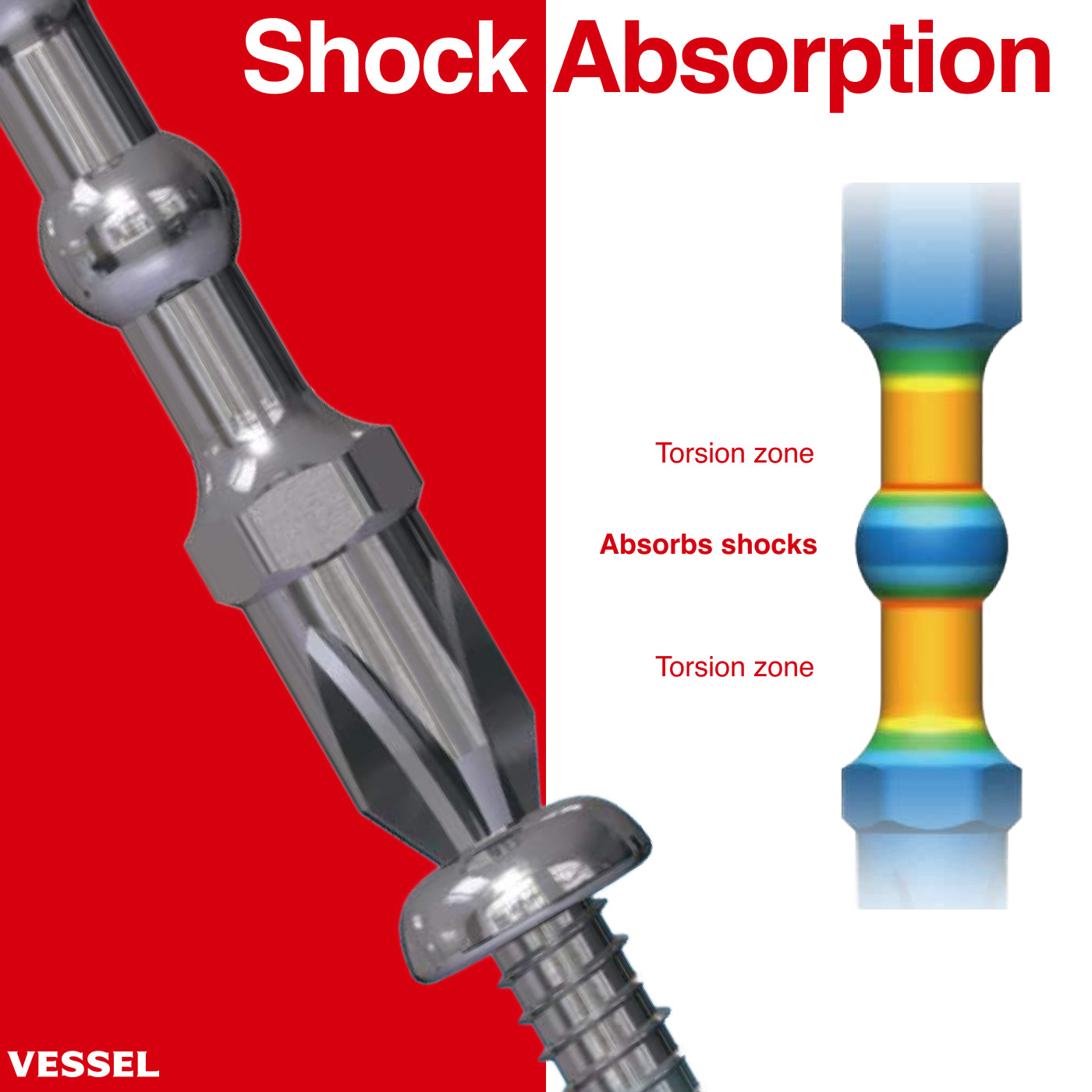 Vessel IMPACT BALL Torsion Bit 30+1 PC. Set in SLIDE CASE No.IB31P02U ...