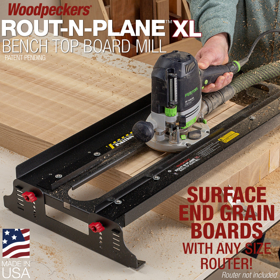 Woodpeckers Rout-N-Plane BenchTop Board Mill - XL - 24" Capacity