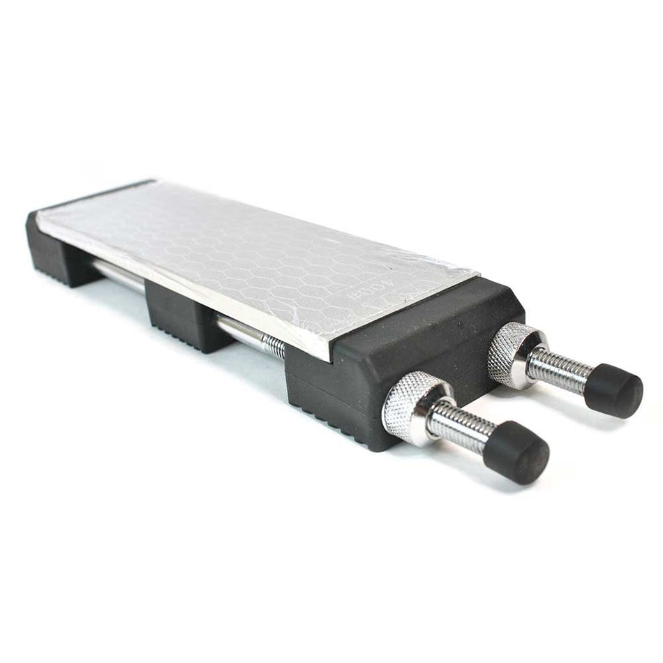 Double-Sided 400/1000 Grit 8'' Diamond Stone and Holder