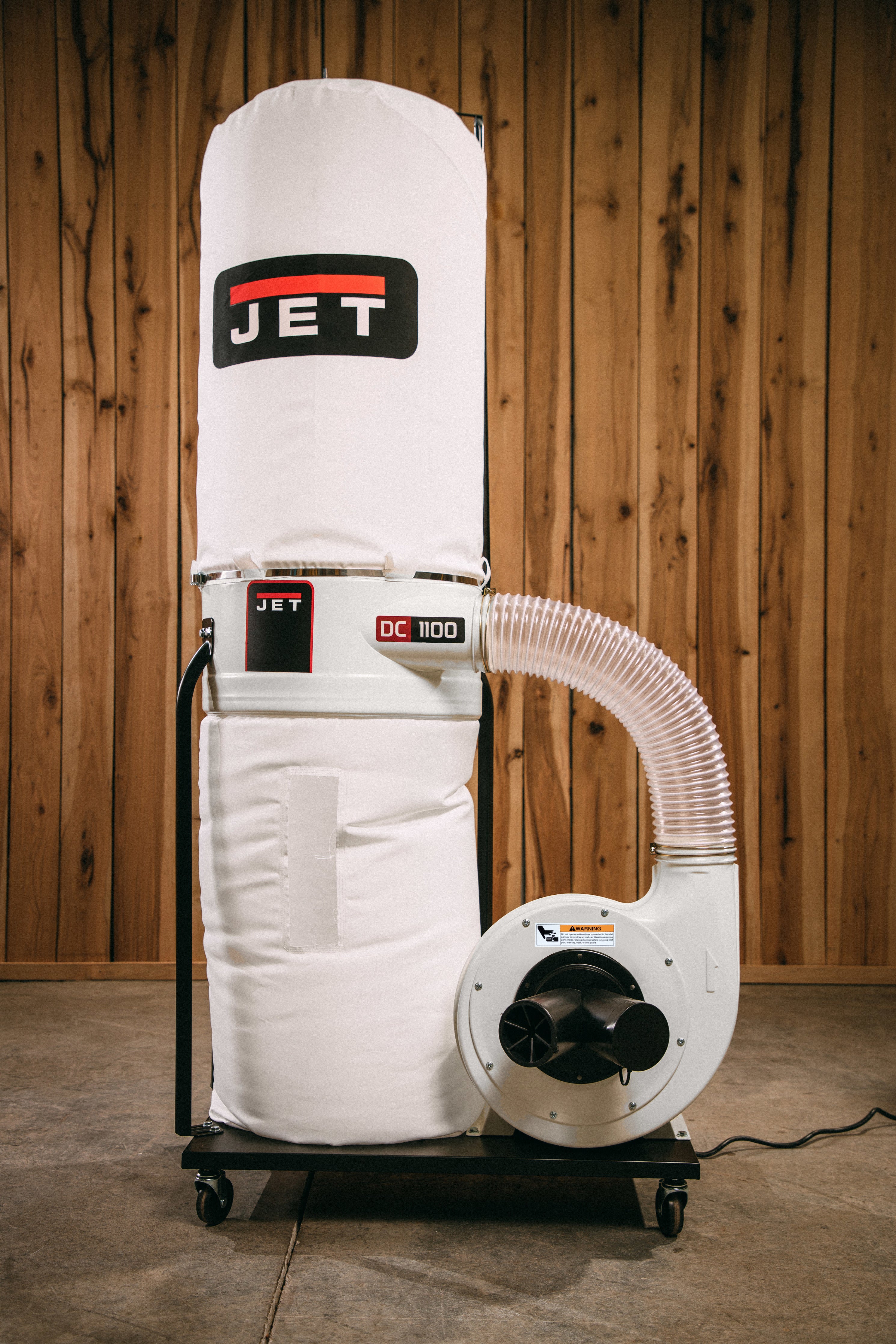 JET DC-1100VX-BK Dust Collector, 1.5HP 1PH 115/230V, 30-Micron Bag