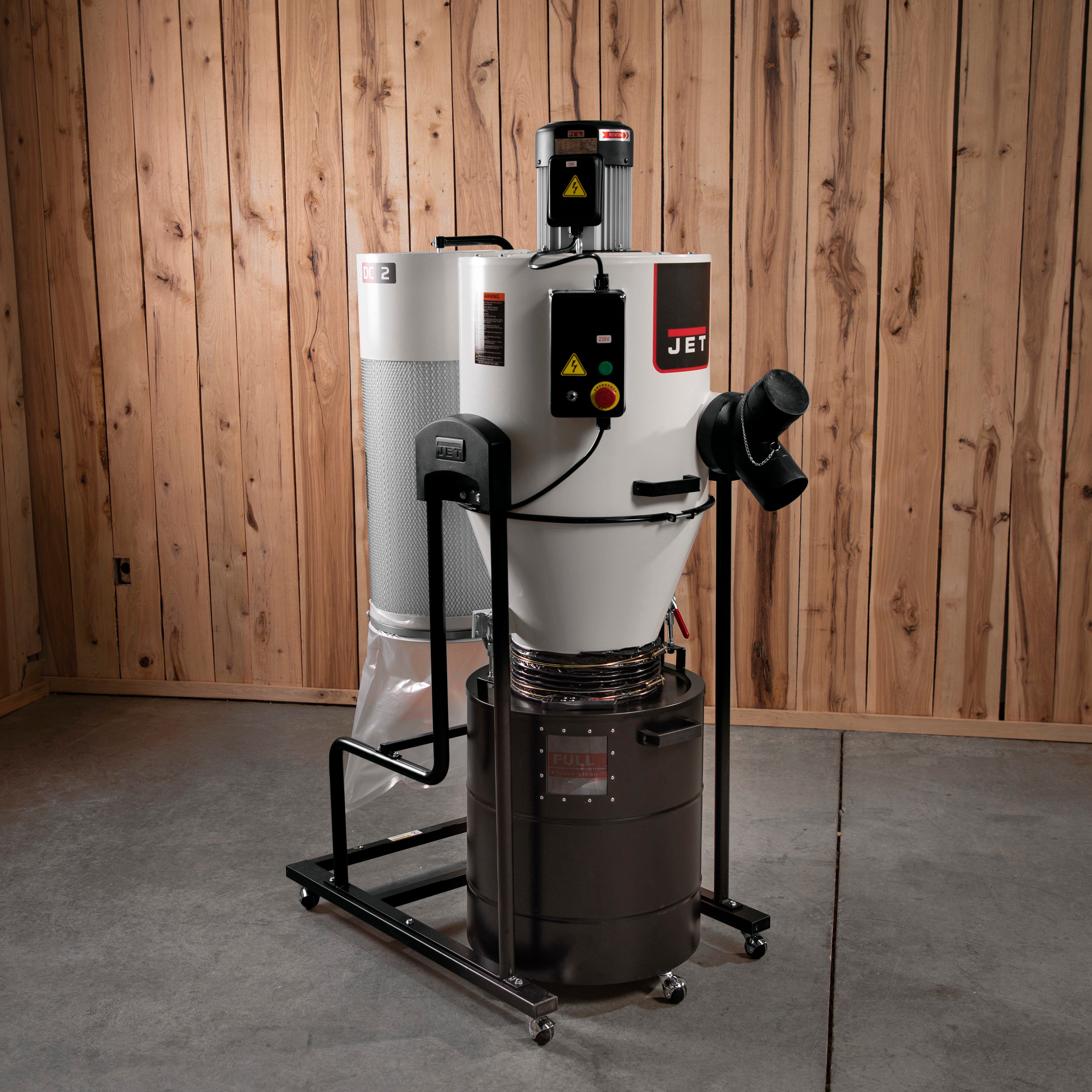 JET JCDC-2 Cyclone Dust Collector, 2HP, 230V – Eagle Tools