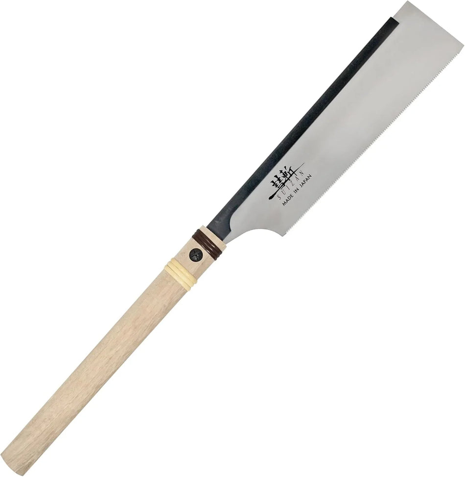 Suizan D-001 Japanese Hand Saw 9.5 Inch (240mm) Dozuki Dovetail Pull Saw for Woodworking