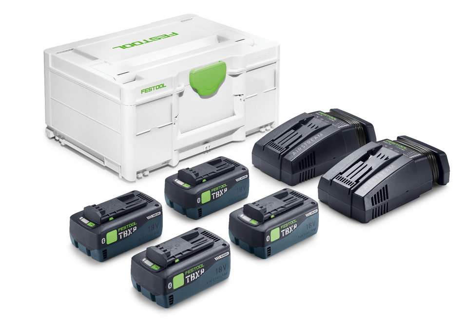 Festool 578947 Energy Set SYS 18V 4xTBX8/2xSCA16