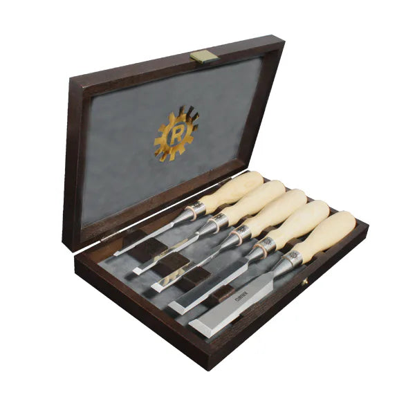 Narex RICHTER professional bevel edge chisel set in a case