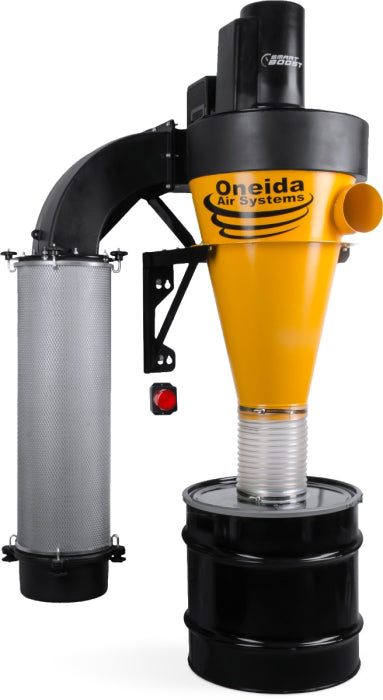 Oneida 3HP V-System 3000 SMART Boost HEPA-GFM Cyclone Dust Collector